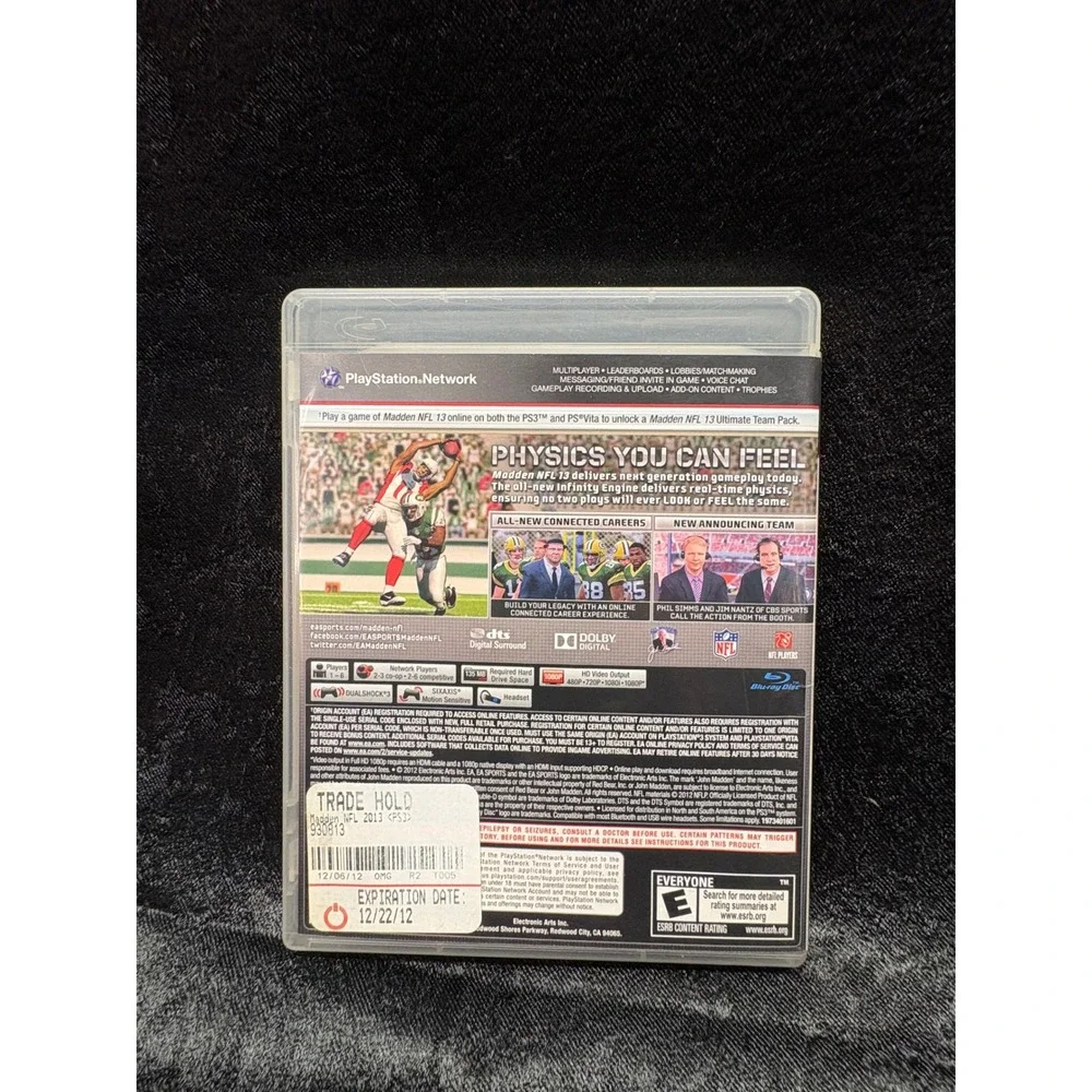 Madden NFL 13 Sony PlayStation‎ 3 EA Sports Football Game Calvin Johnson Cover